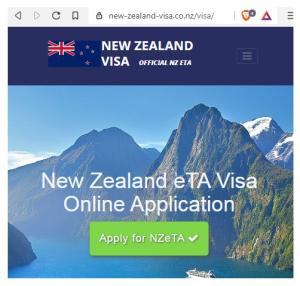 NEW ZEALAND VISA Application ONLINE - MALMO SWEDEN Nya Zeelands visumansökan immigrationscenter