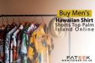 Buy Men's Hawaiian Shirt Shorts Top Palm Island Online