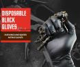 Disposable Black Gloves - Our Kings and Queen Nitrile Gloves