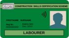 Green cscs labourer card | cscs labourer card