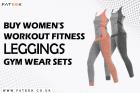 Buy Women's Workout Fitness Leggings Gym Wear Sets