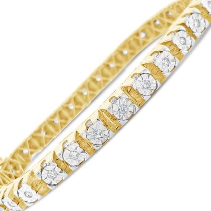 Weirdly Designed Tennis Bracelet Men - Exotic Diamonds
