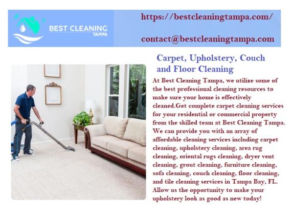 Wiping and rug cleaning in Tampa