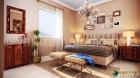 3d interior rendering for a classic bedroom by Yantram 3d architectural animation studio Ahmedabad