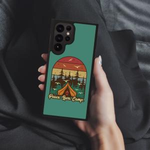 Camping Themed Samsung S22 Ultra Phone Case