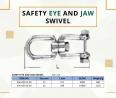 Boat SAFETY EYE AND JAW SWIVEL