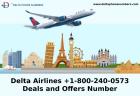 Delta Airlines +1-800-240-0573 Deals and Offers Number