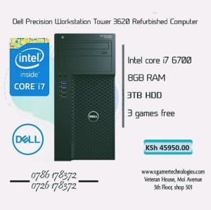 Refurbished Core i7 Dell tower with 3TB storage