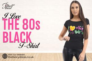 Effortless Cool, All Decades: Black T-Shirt with a Timeless 80s Twist
