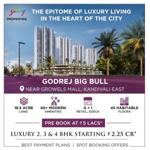 Godrej Properties - Unveiling Big Bull Residences in Kandivali East