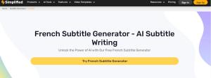 Improve Accessibility with our French Subtitle Generator