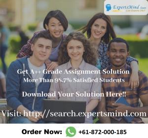 Take help from Expertsmind to resolve your course assignment’s problem