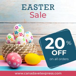 CanadaVetExpress Easter Sale: 20% Off Petcare Treatments!
