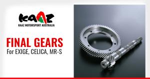 The DIFF GEARS from KAAZ Motorsport offers optimal traction with precise trajectory