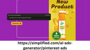 Create stunning Pinterest campaigns effortlessly with Simplified's AI Generator