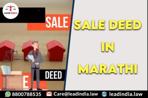 Lead india | leading law firm | sale deed in marathi