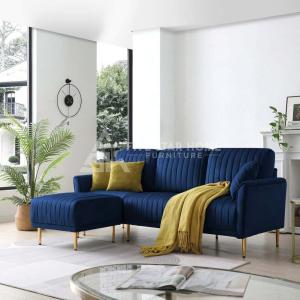 Living Room Sectional Sofa with Ottoman