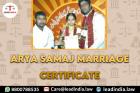 Arya Samaj Marriage Certificate