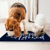 Keep mealtime neat and stylish with our Adopted Pet Food Mat!