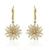 Vivaan's Sunflame Diamond Earrings -18K Yellow Gold Elegance for a Brighter Future — VIVAAN