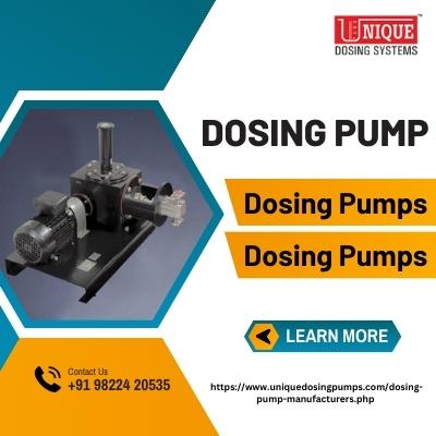 Pisiorecn and Efficiency with Unique Dosing Systems' Dosing Pumps