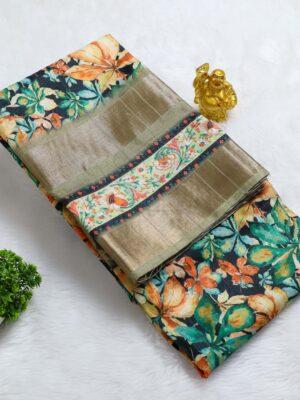 Tissue Set Saree With Blouse in Bangalore