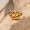 Elevate your style with this luxurious 18k gold-plated stainless steel lip ring!