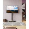 Upgrade your home entertainment with this adjustable swivel universal floor TV stand cart!