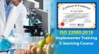 Online ISO 22000 Lead Implementer Training