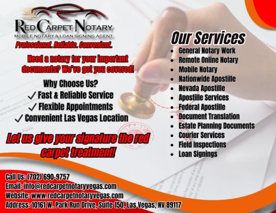 Your Trusted Partner for Mobile Notary and Apostille Services in Las Vegas