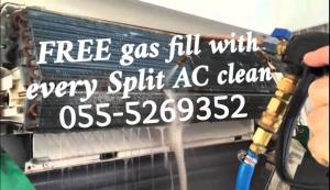ac duct cleaning in ajman sharjah umm al quwain package central unit gas freon repair installation a