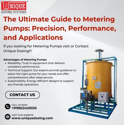 Unlock Precision and Reliability with Unique Dosing's Metering Pumps