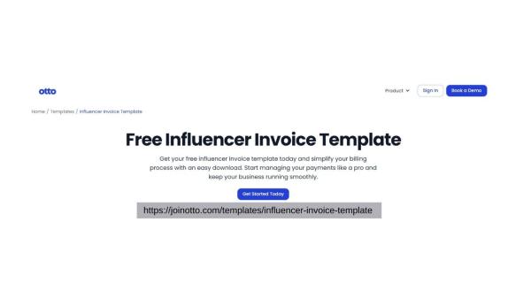 Influencer Invoice Template for Fast and Easy Billing