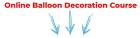 Curso de decoracion con globos