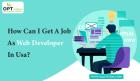 How can I get a job as web developer in USA?